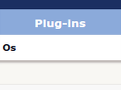 Após instalar surgirá uma opção Os no menu plugin