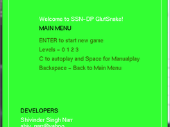 Main menu window