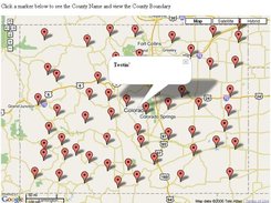 Displaying the Sample website using the GMap.NET control