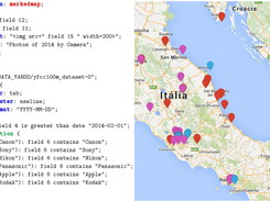 Example of GMaVis code to generate a markedmap.