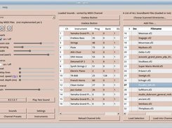 Image of gmf_synth running on Ubuntu - beta1 version 2013-03