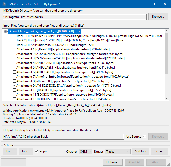 mkvmerge gui v2.2.0