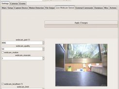Settings TAB ( Live Webcam options )
