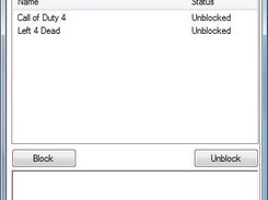 GNag's blocking and unblocking screen