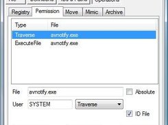 GNag's definition editor's permissions screen