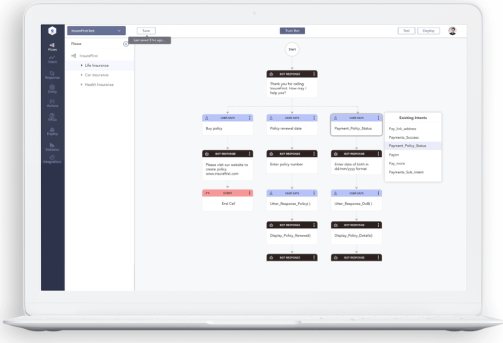 Gnani Bot Builder Platform Screenshot 1