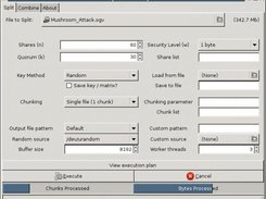 Mockup of the Split screen for program GUI. Source in SVN
