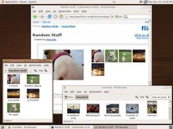 Browsing pictures on Flickr via Nautilus