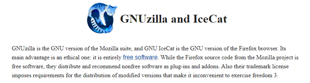 GNU IceCat Screenshot 1