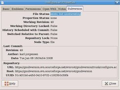 New property sheet tab for files in subversion folders