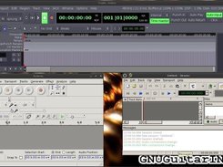 Ardour, Qtractor and Audacity in GNUGuitarINUX v1.1