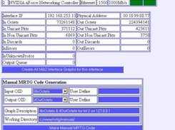 Interface Information page