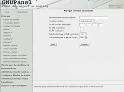 Admin interface - Add backup server
