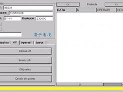Main operators screen (session not started)