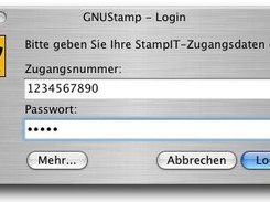 Eingabe der Zugangsdaten
