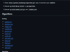 go-algorithms Screenshot 1