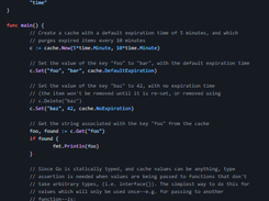 go-cache Screenshot 2