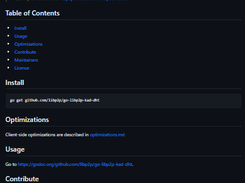 go-libp2p-kad-dht Screenshot 1