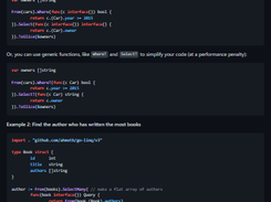 go-linq Screenshot 1