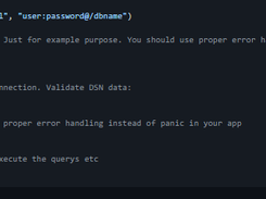 Go MySQL Driver Screenshot 2