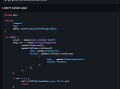 Go OpenAI Screenshot 1