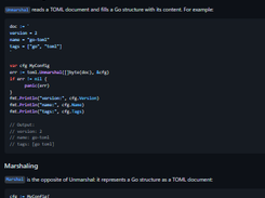 go-toml Screenshot 1