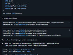 Go XORM Screenshot 1