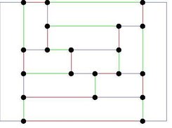 An edge colouring of the dodekahedron