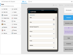 GoCanvas-MobileForms-jobestimatorwithdispatch