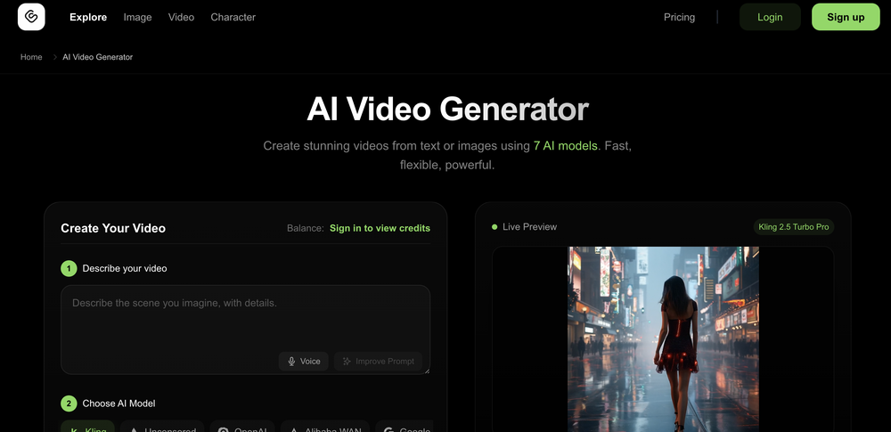 GoCrazyAI Screenshot 1