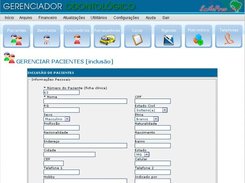 Tela de incluso de dentistas