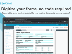 Easily digitize your forms in our drag-and-drop form builder – no code or IT support required! 