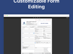 Customizable Form Editing