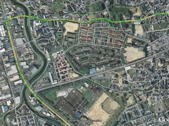 goGPS polyline simplification overlaid on Google Earth