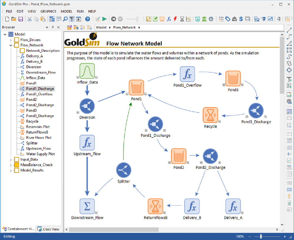 GoldSim Screenshot 1