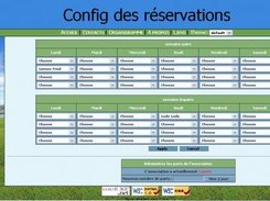 Booking setting page.
