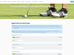 Easy, flexible custom registrations for golfers, foursomes and Sponsorships that include registrations.