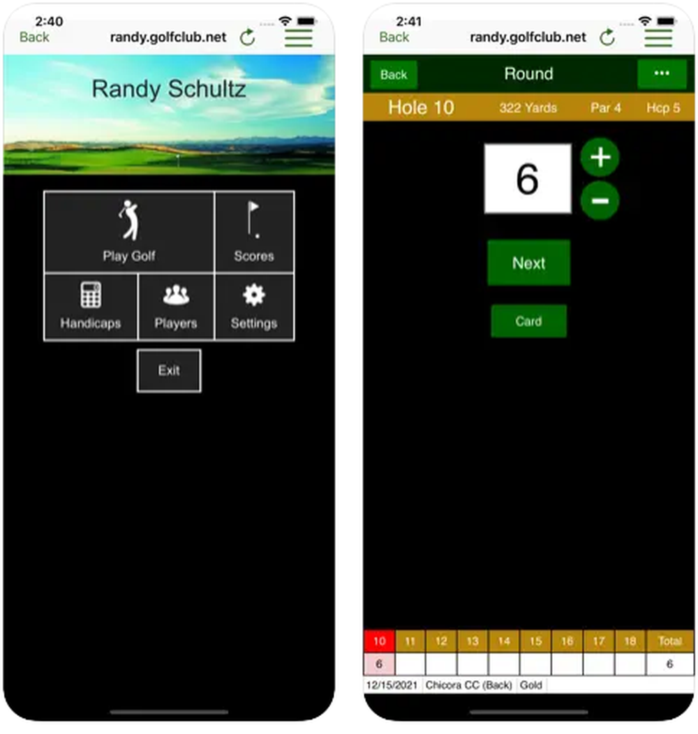 GolfSoftware.com Screenshot 1