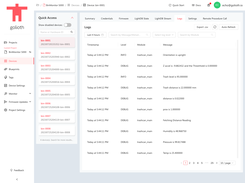 Device logs in the Golioth Console
