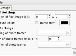 Settings dialog of gollage 0.3