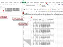 Copy/paste email addresses from Outlook and create a roster.