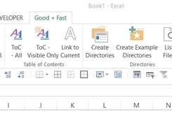 This add-in includes over 20 features in a new tab.