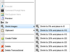 Shrink Images Menu