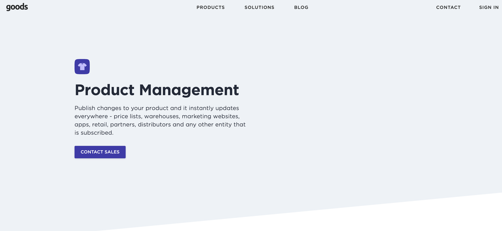 Goods Product Management Screenshot 1