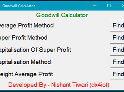 Goodwill Calculator Screenshot 1
