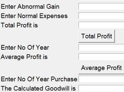 Goodwill Calculator Screenshot 2