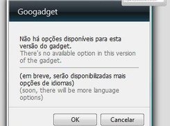 Googadget 1.2 - Configurações