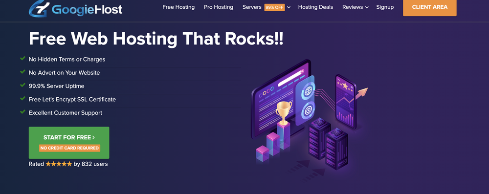 GoogieHost Screenshot 1