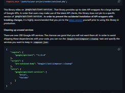 Google API PHP Client Screenshot 1