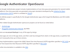 Google Authenticator OpenSource Screenshot 1